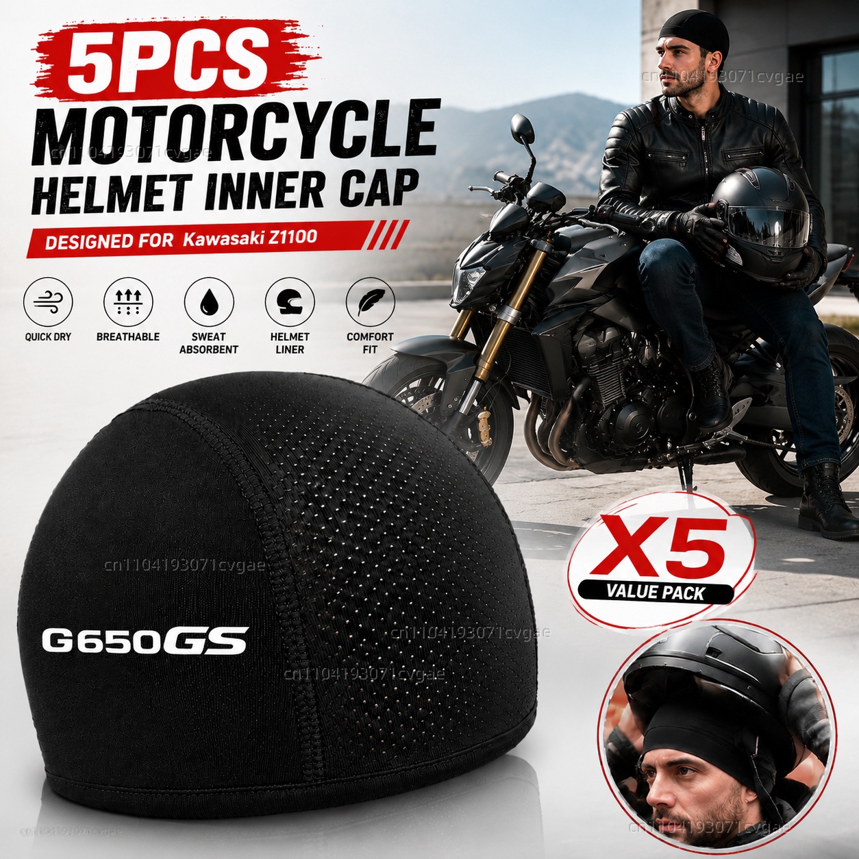 5pcs Motorcycle Helmet Inner C - Motorcycle Gear Mens ulasan dan harga
