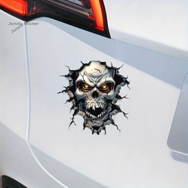 3D Skull Decoration - with Glo - Motorcycle Gear Pattern ulasan dan harga