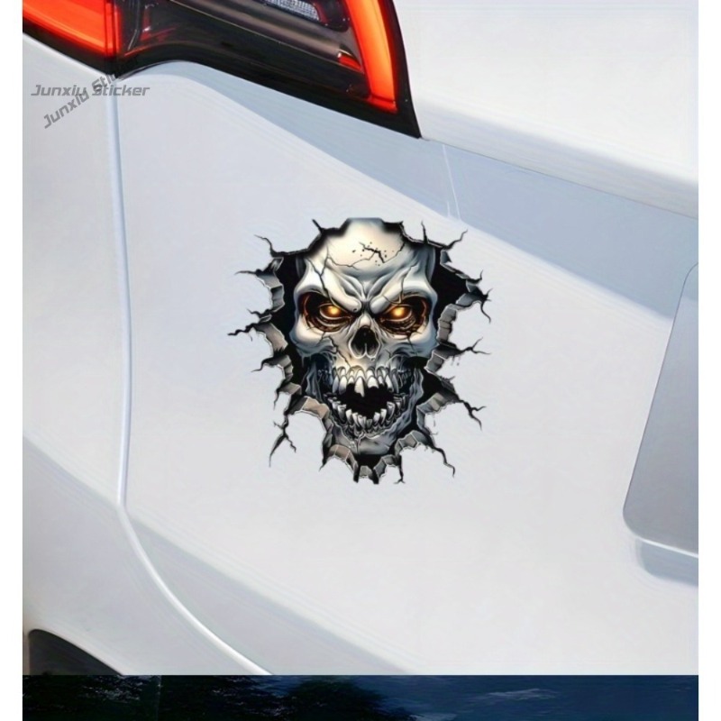 3D Skull Decoration - with Glo - Motorcycle Gear Pattern ulasan dan harga