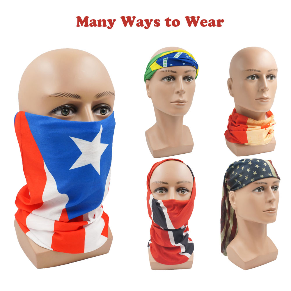 Ukraine Flag Pattern Bandana H - Motorcycle Gear Pattern ulasan dan harga