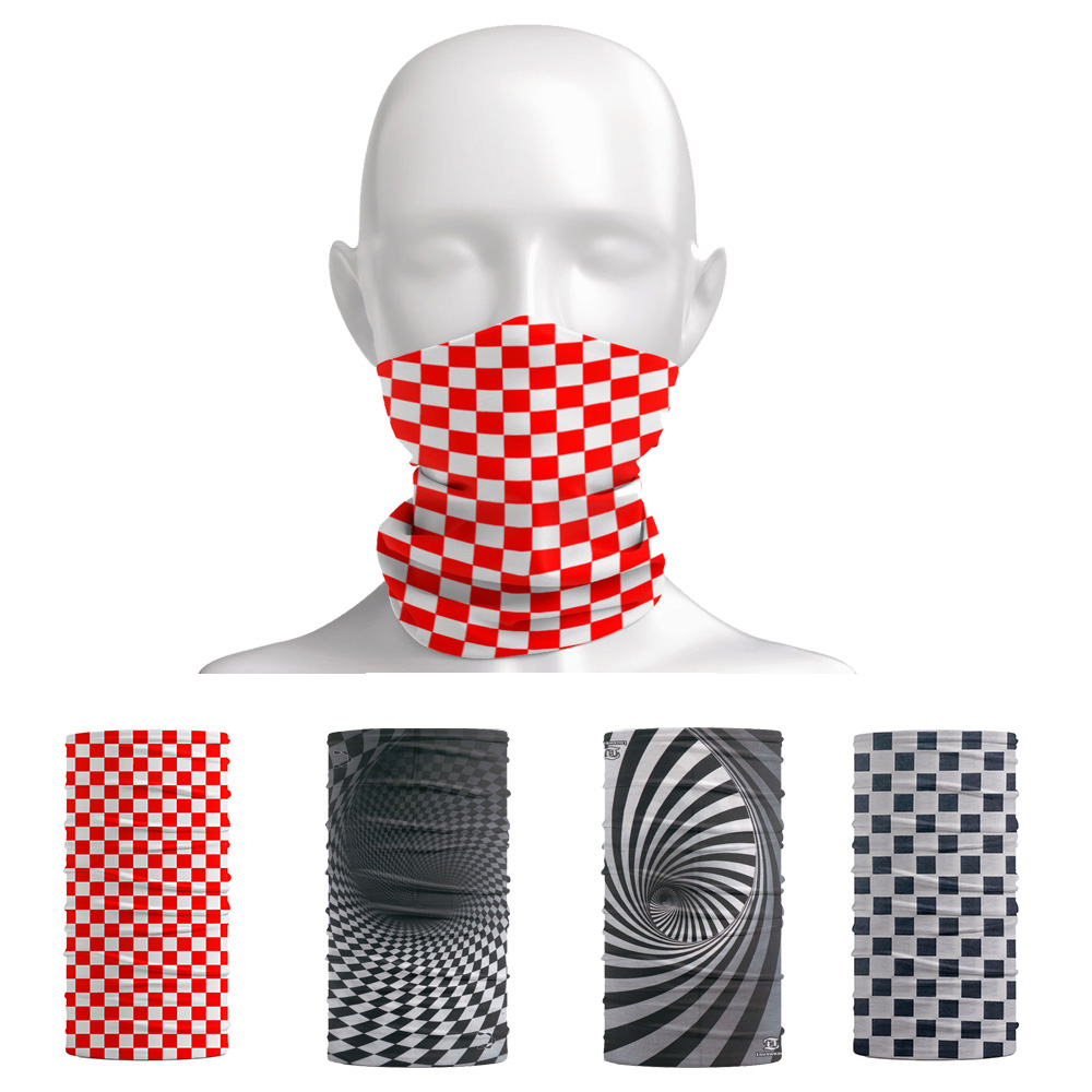 Plaid Pattern Headband Outdoor - Motorcycle Gear Mens ulasan dan harga
