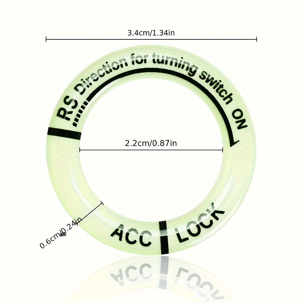 5pcs Luminous Sticker Rings fo - Motorcycle Gear Auto ulasan dan harga