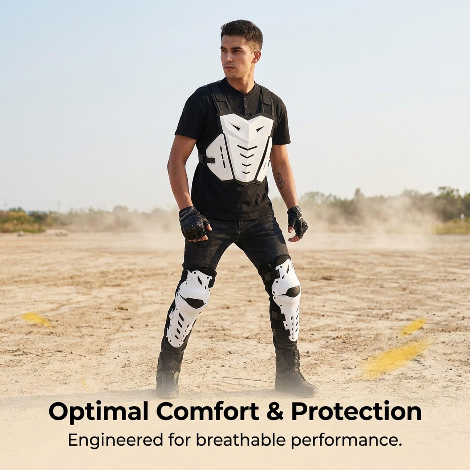 Ergonomic Chest Protector Knee - Motorcycle Gear Mens ulasan dan harga