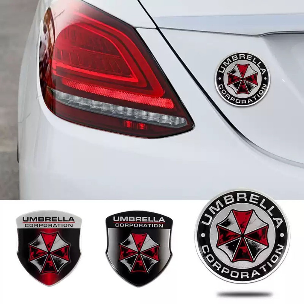 Car Styling 3D Aluminum Umbrel - Motorcycle Gear Auto ulasan dan harga